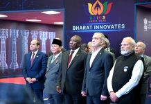 Presiden Prabowo Tekankan Kekuatan Kolektif BRICS untuk Perkuat Tata Kelola Global FOTO: Presiden RI Prabowo Subianto menghadiri sesi terbatas bertema “Inclusive Global Governance and Strengthening Multilateralism” pada Konferensi Tingkat Tinggi (KTT) BRICS 2026 di New Delhi, Republik India, Sabtu (12/09/2026). (Sumber: BPMI Setpres)