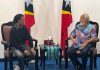 Ke Timor Leste Hercules Temui PM Xanana Gusmão FOTO: Rosario de Marshall berkunjung ke Timor Leste, Kamis (17/9/2026). Ia berkesempatan mengunjungi Xanana Gusmão.(ist)