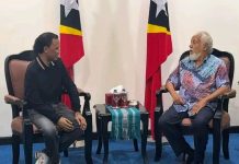 Ke Timor Leste Hercules Temui PM Xanana Gusmão FOTO: Rosario de Marshall berkunjung ke Timor Leste, Kamis (17/9/2026). Ia berkesempatan mengunjungi Xanana Gusmão.(ist)