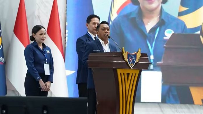 FOTO: Ketua DPW Nasdem Sulawesi Selatan, Syaharuddin Alrif, menghadiri dan memberikan sambutan langsung pada pembukaan Laboratorium Gerakan (Laga) Perubahan 2.0 Angkatan VIII Partai NasDem di Akademi Bela Negara (ABN) Partai NasDem, Pancoran, Jakarta, pada hari Jumat, 18 September 2026. (Dok Partai NasDem) FOTO: Ketua DPW Nasdem Sulawesi Selatan, Syaharuddin Alrif, menghadiri dan memberikan sambutan langsung pada pembukaan Laboratorium Gerakan (Laga) Perubahan 2.0 Angkatan VIII Partai NasDem di Akademi Bela Negara (ABN) Partai NasDem, Pancoran, Jakarta, pada hari Jumat, 18 September 2026. (Dok Partai NasDem)