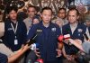 Menko AHY dan Menteri Transmigrasi Kunjungi Tim Ekspedisi Patriot di Jayapura FOTO: Menteri Koordinator (Menko) Bidang Infrastruktur dan Pembangunan Kewilayahan, Agus Harimurti Yudhoyono (AHY) saat memberikan keterangan pers nya saat berada di Jayapura Provinsi Papua. (Dok AHY)