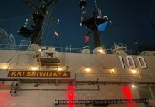 Kapal Induk ITS Giuseppe Garibaldi-551 Kini Bertuliskan KRI Sriwijaya Nomor Lambung 100 FOTO: Kapal Induk ITS Giuseppe Garibaldi-551 Kini Bertuliskan KRI Sriwijaya Nomor Lambung 100. (Sumber akun Facebook Widyanto Aburame)