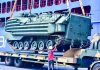 12 Unit Ranpur Amfibi AAV Milik TNI AL Tiba di Indonesia FOTO: Sebanyak 12 unit Ranpur Amfibi AAV tiba di Indonesia dan menjalani proses pembongkaran di Terminal Tanjung Priok, Jakarta Utara, Selasa (22/09/2026). (Dok. Dispen Kormar TNI Angkatan Laut Jakarta).