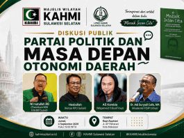 KAHMI Sulsel Akan Gelar Diskusi Publik, Bahas Partai Politik dan Masa Depan Otonomi Daerah FOTO: Flyer Diskusi Publik KAHMI Sulsel.