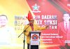 IAS Minta SOKSI Jadi Mesin Cetak Kader Militan Golkar Sulsel FOTO: Ketua DPD I Partai Golkar Sulsel, Ilham Arief Sirajuddin (IAS) menghadiri Rapat Kerja Daerah (Rakerda) DEPIDAR XIV SOKSI Sulawesi Selatan, yang dilaksanakan di Swiss-bell hotel wateront Makassar, Minggu, 6 September 2026.