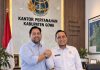 Rezza Said Konsolidasi ke BPN Gowa, Gagasan Percepatan Layanan Jadi Sorotan Jelang Musda REI FOTO: Rezza Said bertemu Kepala Kantor Pertanahan Kabupaten Gowa, Aksara Alif Raja, S.E., S.H., M.Adm.SDA., QRMP., Kamis (10/9/2026).