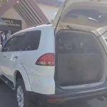 Modifikasi Kendaraan untuk Pengisian BBM, Polda Sulsel Tetapkan 17 Orang Jadi Tersangka FOTO: 1 Unit mobil roda empat jenis Pajero yang telah modifikasi untuk pengisian BBM yang diamankan di Mapolda Sulsel. (Tangkap layar)