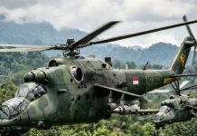 Helikopter Serang Mi-35M Buatan Rusia Jadi Kekuatan Baru TNI AD FOTO: Ilustrasi helikopter serang Mi-35M buatan Rusia. (ist)
