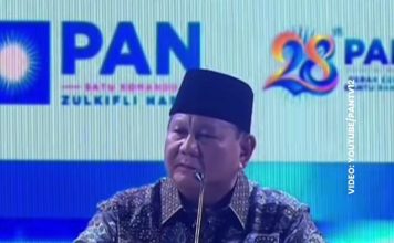 Presiden: Pendidikan SD, SMP, SMA dan Universitas Negeri Harus Gratis!! ini Celoteh Netizen di Medsos FOTO: Presiden Prabowo Subianto berpidato di puncak HUT ke-28 PAN yang digelar di JCC, Senayan, Jakarta, Jumat (18/9/2026) malam. (Tangkap layar)