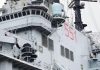 Kolonel Laut Fuad Hasan Komandan Pertama Kapal Induk Sriwijaya FOTO: Dek Anjungan Kapal Induk Giuseppe Garibaldi nantinya akan berganti nama menjadi KRI Sriwijaya. (Dok via Facebook)