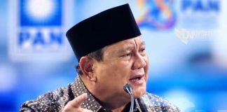 Pidato Prabowo “Pakar Goblok” Mendapat Tanggapan Bijak dari PP Muhammadiyah FOTO: Presiden Prabowo Subianto saat berpidato di HUT ke-28 Partai Amanat Nasional (PAN) di Jakarta, Jumat (18/9/2026). (Dok via Facebook)
