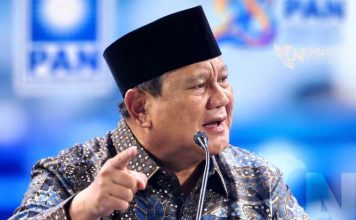 Pidato Prabowo “Pakar Goblok” Mendapat Tanggapan Bijak dari PP Muhammadiyah FOTO: Presiden Prabowo Subianto saat berpidato di HUT ke-28 Partai Amanat Nasional (PAN) di Jakarta, Jumat (18/9/2026). (Dok via Facebook)