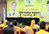 Siapkan Strategi Wujudkan Kejayaan Golkar di Sulsel, IAS Kumpul Fungsionaris Jelang Pelantikan FOTO: Dari kiri Rahman Pina Sekertaris, Ilham Arief Sirajuddin Ketua, Supriansah Ketua Harian dan Amirullah Nur Bendahara, DPD I Golkar Sulsel saat menggelar rapat pleno dan silaturahmi periode 2026-2031 yang digelar digelar di Swiss-bell hotel wateront Makassar, Senin, 21 September 2026.