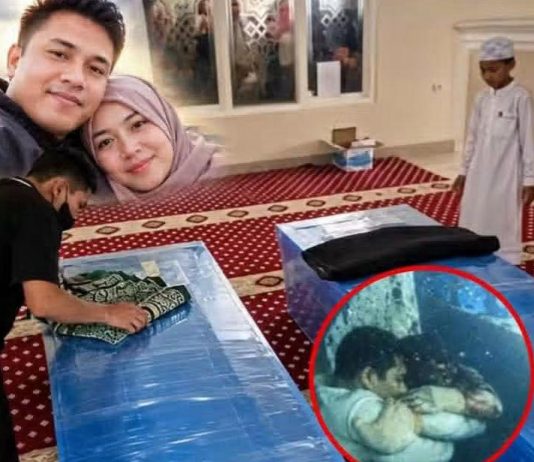 Tim Penyelamat Temukan Pasangan Suami Istri dalam Keadaan Berpelukan di Dalam KM Virgo Transport 8 FOTO: Kolase pasangan suami istri di dalam kapal KM Virgo Transport 8 yang terbalik.