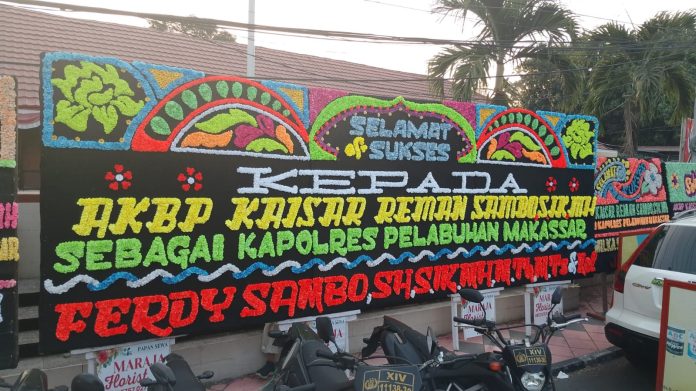 FOTO: Ucapan selamat dari mantan Kadiv Propam Polri, Ferdy Sambo kepada AKBP Kaisar Reman Sambo, S.I.K, MH sebagai Kapolres Pelabuhan Makassar. (ist)