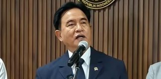 Yusril Sebut Pemerintah Menghormati, Bila KPK Ingin Memeriksa Nusron Wahid FOTO: Prof Yusril Ihza Mahendra, Menteri Koordinator Bidang Hukum, HAM, Imigrasi, dan Pemasyarakatan saat memberikan keterangan pers di kantor Kemenko Bidang Hukum, HAM, Imigrasi, dan Pemasyarakatan di Jakarta, Rabu (23/9/2026).