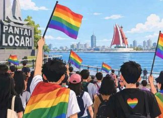 BMI Bakal Bubarkan Pawai Semarak LGBT di Makassar, Ajak Ormas Agama Lainnya Ikut Bergabung FOTO: Ilustrasi Kampanye LGBT di Kota Makassar.