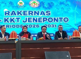 Rakernas KKT Digelar Usai Pelantikan, Illank Radjab Dorong Ruang Penguatan Warga Jeneponto di Makassar FOTO: Dalam kepengurusan DPP KKT, Ketua Umum Lembaga Studi Hukum dan Advokasi Rakyat (LASKAR) Sulawesi Selatan, Illank Radjab, S.H., dipercaya sebagai Wakil Ketua Bidang Hukum.