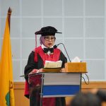 Jadi Guru Besar, Prof. Dr. Sri Susyanti Nur: Urgensi Bank Tanah FOTO: Prof. Dr. Sri Susyanti Nur, S.H., M.Hum., Mengikuti prosesi penerimaan anggota Dewan Profesor di Ruang Senat Lantai 2, Gedung Rektorat, Kampus Unhas Tamalanrea. Senin (28/09/2026)