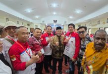 Hasbi Syamsu Ali Tegaskan Komitmen Perjuangkan Pemekaran 4 CDOB dan Provinsi Luwu Raya FOTO: Rapat Pimpinan Nasional (Rapimnas) dan Konsolidasi Nasional Forum Koordinasi Nasional Percepatan Pembentukan Daerah Otonomi Baru Seluruh Indonesia (Forkonas PP DOB) di Gedung Joang 45, Menteng, Jakarta Pusat, Selasa (29/9/2026).