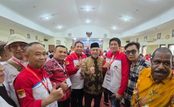 Hasbi Syamsu Ali Tegaskan Komitmen Perjuangkan Pemekaran 4 CDOB dan Provinsi Luwu Raya FOTO: Rapat Pimpinan Nasional (Rapimnas) dan Konsolidasi Nasional Forum Koordinasi Nasional Percepatan Pembentukan Daerah Otonomi Baru Seluruh Indonesia (Forkonas PP DOB) di Gedung Joang 45, Menteng, Jakarta Pusat, Selasa (29/9/2026).