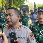Aksi di USTJ Berujung Anarkis, Polisi Kedepankan Tindakan Terukur FOTO: Kapolresta Jayapura Kota Kombes Pol Fredrickus W. A. Maclarimboen, S.I.K., M.H., CPHR saat memberikan keterangan pers. (Dok. Polresta Jayapura)