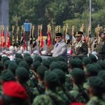 Pangkostrad Hadiri Upacara Peringatan HUT ke-81 TNI di Cilangkap FOTO: Presiden Republik Indonesia Jenderal TNI (Purn.) H. Prabowo Subianto selaku Inspektur Upacara, bertempat di Lapangan Prima, Markas Besar TNI, Cilangkap, Jakarta Timur, Senin (5/10/2026). (Dok. Penerangan Kostrad)