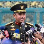 Presiden Lantik Maruli Simanjuntak sebagai Wakil Panglima TNI dan Tandyo Budi Revita KSAD FOTO: Jenderal TNI Maruli Simanjuntak sebagai Wakil Panglima TNI merangkap Kepala Badan Nasional Pengelola Perbatasan dan Daerah Terpencil, saat memberikan keterangan pers. (Sumber: BPMI Setpres)