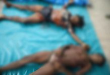 Markas Disergap Aparat, 2 Anggota OPM Kodap III Ndugama Tewas Tertembak FOTO: Jasad Keli Giban dan Cat Giban, Keduanya anggota kelompok Wariambo Wandikbo (Wadanops Kodap III Ndugama/Nderakma). (ist)
