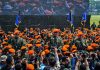 Pangkostrad Hadiri Pengukuhan Lima Pimpinan TNI-Polri sebagai Warga Kehormatan Korpasgat FOTO: Kapolri Jenderal Polisi Dr. (H.C.) Suyudi Ario Seto, S.I.K., S.H., M.Si., saat menghadiri pengukuhan lima pimpinan TNI-Polri sebagai Warga Kehormatan Korps Pasukan Gerak Cepat (Korpasgat) di Mako Korpasgat, Bandung, Senin (26/10/2026). (Dok. Puspen TNI)