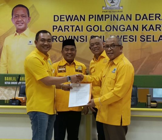 Patarai Amir Pimpin Panitia Pelantikan Pengurus Golkar Sulsel, 24 Oktober Jadi Momentum Konsolidasi FOTO: Andi Patarai Amir sebagai Ketua Panitia Pelaksana Pelantikan Pengurus DPD I Partai Golkar Sulsel periode 2024–2030.