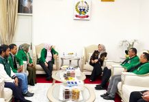 Audiensi dengan Wagub Sulsel, KAHMI Perkenalkan Rencana Pembangunan Graha Hijau Hitam FOTO: Majelis Wilayah Korps Alumni Himpunan Mahasiswa Islam (MW KAHMI) Sulawesi Selatan menemui Wakil Gubernur Sulsel Hj. Fatmawati Rusdi dalam audiensi di Rumah Jabatan Wakil Gubernur, Jalan Yusuf Dg. Ngawing, Makassar, Kamis (1/10/2026).