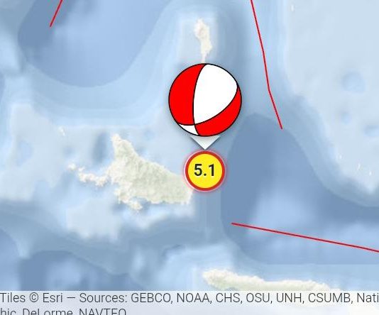 Gempa Magnitudo 5.1 Terjadi di Kabupaten Kepulauan Selayar FOTO: Tangkap layar dari Badan Meteorologi Klimatologi dan Geofisika (BMKG) gempa magnitudo 5.1 mengguncang Kabupaten Kepulauan Selayar, Sulawesi Sulawesi Selatan (Sulsel) pukul 22:20 WITA.