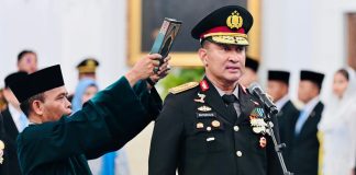LHKPN Kapolri Suyudi di KPK Tercatat Rp 5,4 Miliar FOTO: Kepala Kepolisian Negara Republik Indonesia Jenderal Polisi Suyudi Ario Seto saat dilantik Presiden Prabowo Subianto di Istana Negara, Jakarta Pusat, Kamis (1/10). (Dok. Seskab)