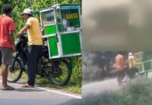 Tukang Bakso Keliling Jadi Korban Penikaman, Jubir OPM Sebut Agen Intelijen FOTO: Diduga para pelaku saat melakukan aksi penikaman terhadap Kole Lasari alias Ari (34) pedagang bakso keliling di Jalan J.B Wenas, Kampung Wesama, Distrik Wesaput, Wamena, Papua, Rabu, 30 September 2026 sekitar pukul 13.30 WIT. (ist)