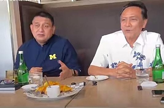 Alfian Temui APPI, Jawaban Politik Masih “Lampu Kuning” ini Kata Pengamat Politik FOTO: Munafri Arifuddin dan Andi Alfian Mallarangeng dalam suatu pertemuan di Makassar. (Tangkapan layar)