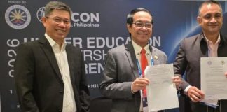 Di HEPCON 2026, Prof. JJ Tandatangani MoU Mewakili Unhas dan Unsrat dengan Kampus Filipina FOTO: Dr Sawedi, Rektor Universitas Hasanuddin (Unhas), Prof. Dr. Ir. Jamaluddin Jompa, M.Sc., menandatangani nota kesepahaman (MoU) dengan Nueva Vizcaya State University (NVSU), Filipina.Penandatanganan berlangsung di sela pelaksanaan Higher Education Partnerships Conference (HEPCON) 2026 di Cebu, Filipina.