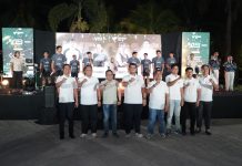 Tim AAS Siap Bertarung di Liga Padel Indonesia FOTO: Peluncuran tim dan jersey AAS Padel Team 2026 di eks Hotel Pantai Gapura Makassar, Minggu (4/10/2026) malam.