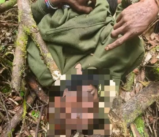 Dua Tentara OPM Tewas saat Baku Tembak Dengan TNI di Maybrat FOTO: Salah satu anggota TPNPB-OPM Kodap IV Sorong Raya tewas usai baku tembak dengan Satgas Rajawali V dan Satgas Pamtas Yonif 9 Marinir. (Dok TNI)