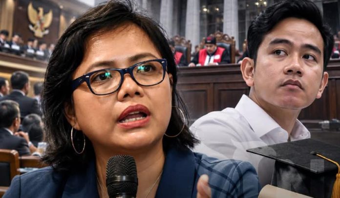 FOTO: Ilustrasi Pakar hukum tata negara Bivitri Susanti dan Wakil Presiden Gibran Rakabuming Raka. (Ist) FOTO: Ilustrasi Pakar hukum tata negara Bivitri Susanti dan Wakil Presiden Gibran Rakabuming Raka. (Ist)