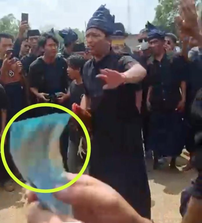 FOTO: Hasil tangkapan layar dari video viral 