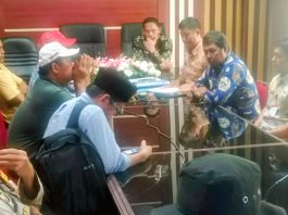 Keluarga Mangade To Magi Desak Bupati Luwu Timur Segera Hentikan Land Clearing PT IHIP FOTO: Arfah Syam, dalam dialog dengan jajaran Pemerintah Kabupaten Luwu Timur di ruang rapat Sekretaris Daerah, Kamis (15/10/2026).
