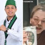 Ket Foto: Gabungan Gambar Direktur LKBHMI HMI Cabang Makassar, Alif Fajar, S.H., & Produk Skincare yang di Sorot (Edt)*