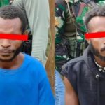 Anggota OPM Kodap IV Sorong Raya Menyerahkan Diri, Sebelumnya di Kabarkan Tewas FOTO: Anton Fatem dan Yesias Fatem, Kelompok bersenjata OPM Kodap IV/Sorong Raya. (ist)