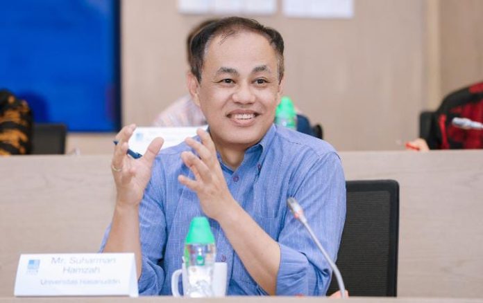 FOTO: Wakil Rektor Bidang Kemitraan, Internasionalisasi, dan Kealumnian Unhas, Prof. Ir. Suharman Hamzah, S.T., M.T., Ph.D. (Eng)., HSE,