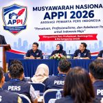 Munas APPI 2026 Perkuat Profesionalisme dan Independensi Pers FOTO: Asosiasi Pewarta Pers Indonesia (APPI) dijadwalkan menggelar Musyawarah Nasional (Munas) APPI 2026 pada Rabu, 11 November 2026, mulai pukul 13.00 WIB hingga selesai, bertempat di Hotel The Thavia, Jalan Letjen Suprapto, Jakarta Pusat.