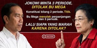 Medsos PSI: Sejahat Apasih Jokowi ke PDIP? Guntur Romli Ingatkan 7 Tiket Keluarga Joko Widodo di Pilpres dan Pilkada FOTO: Jokowi dan Megawati (Potongan flyer dari akun Facebook Guntur Romli)