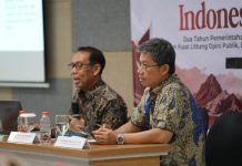Unhas Rilis Survei “Suara Indonesia Timur”, Petakan Persepsi Publik Dua Tahun Pemerintahan Prabowo FOTO: Kepala Pusat Penelitian Opini Publik Universitas Hasanuddin Prof. Dr. Ir. Mujahidin, M.Tdev., (Kiri) dan Dr Muhammad Sawedi.