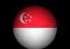 Sah!!..Pemerintah Indonesia, Pangkas Pasokan Gas ke Singapura FOTO: Ilustrasi bendera Singapore berlatar belakang hitam. (Dok Magnific)