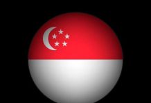 Pasokan Gas Dikurangi, Netizen Singapura VS Indonesia: Perang Kata Kata di Media Sosial FOTO: Ilustrasi bendera Singapore berlatar belakang hitam. (Dok Magnific)